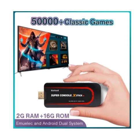 Retro video game console with HDMI port and dual-system controls for two players