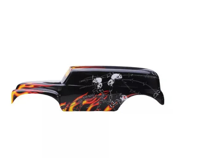 PVC replacement body shell for Traxxas Grave Digger 1/10 RC truck, yellow or green, unpunched canopy