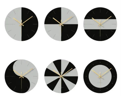 Tempered glass wall clock with 29.5cm diameter showing transparent design and silent sweep movement
