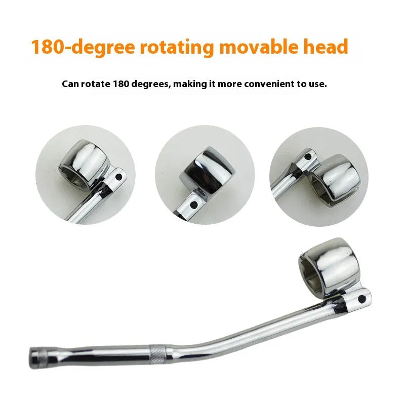 22mm hexagonal oxygen sensor removal tool with chrome finish and 270mm length