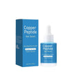 Copper peptide hair oil in 38.5mm square bottle with 30ml capacity for hair strengthening treatment