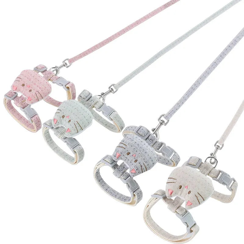 T-shaped cloth cat pulling rope toy in multiple colours for interactive feline play
