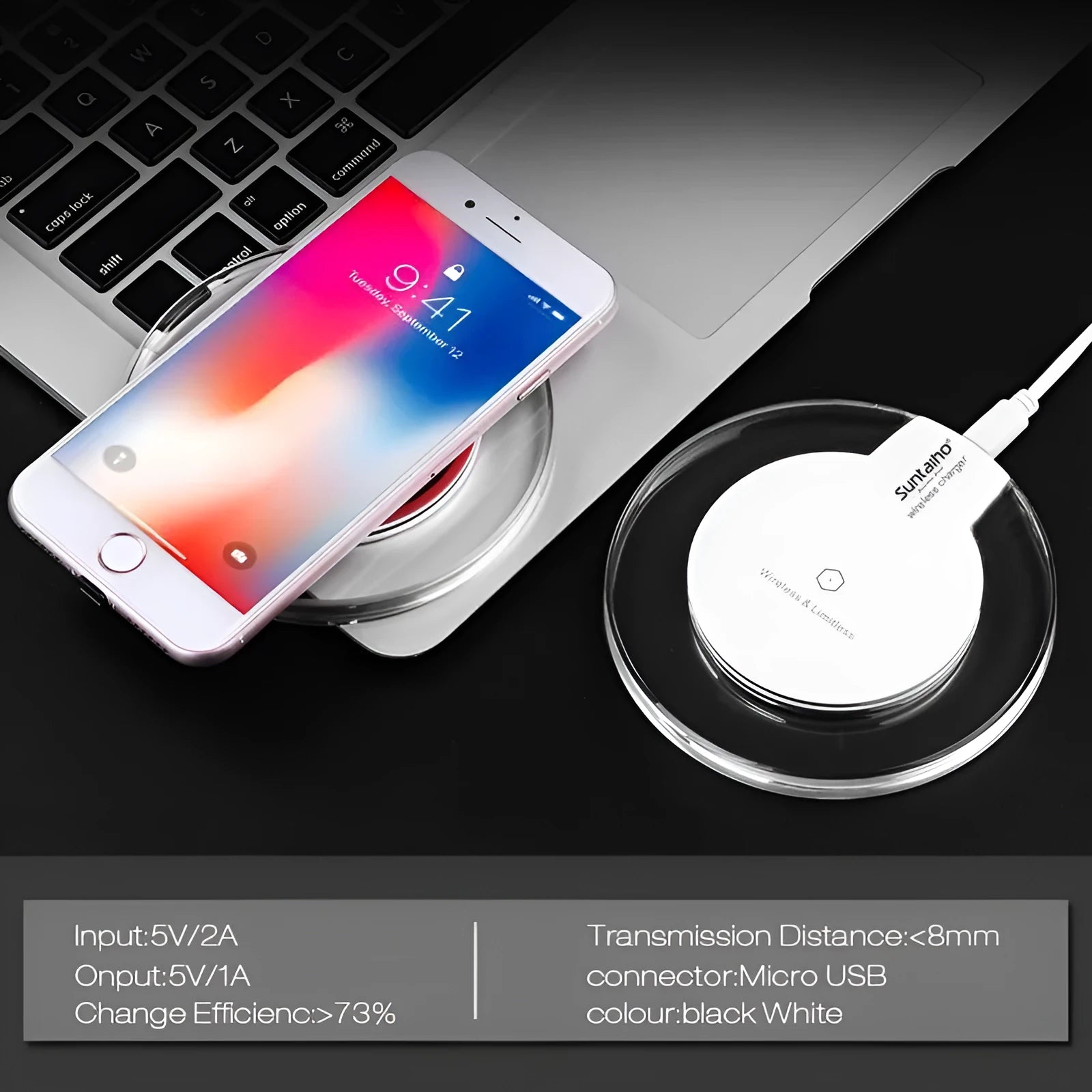 Qi wireless charging receiver module for Samsung iPhone Android compatibility