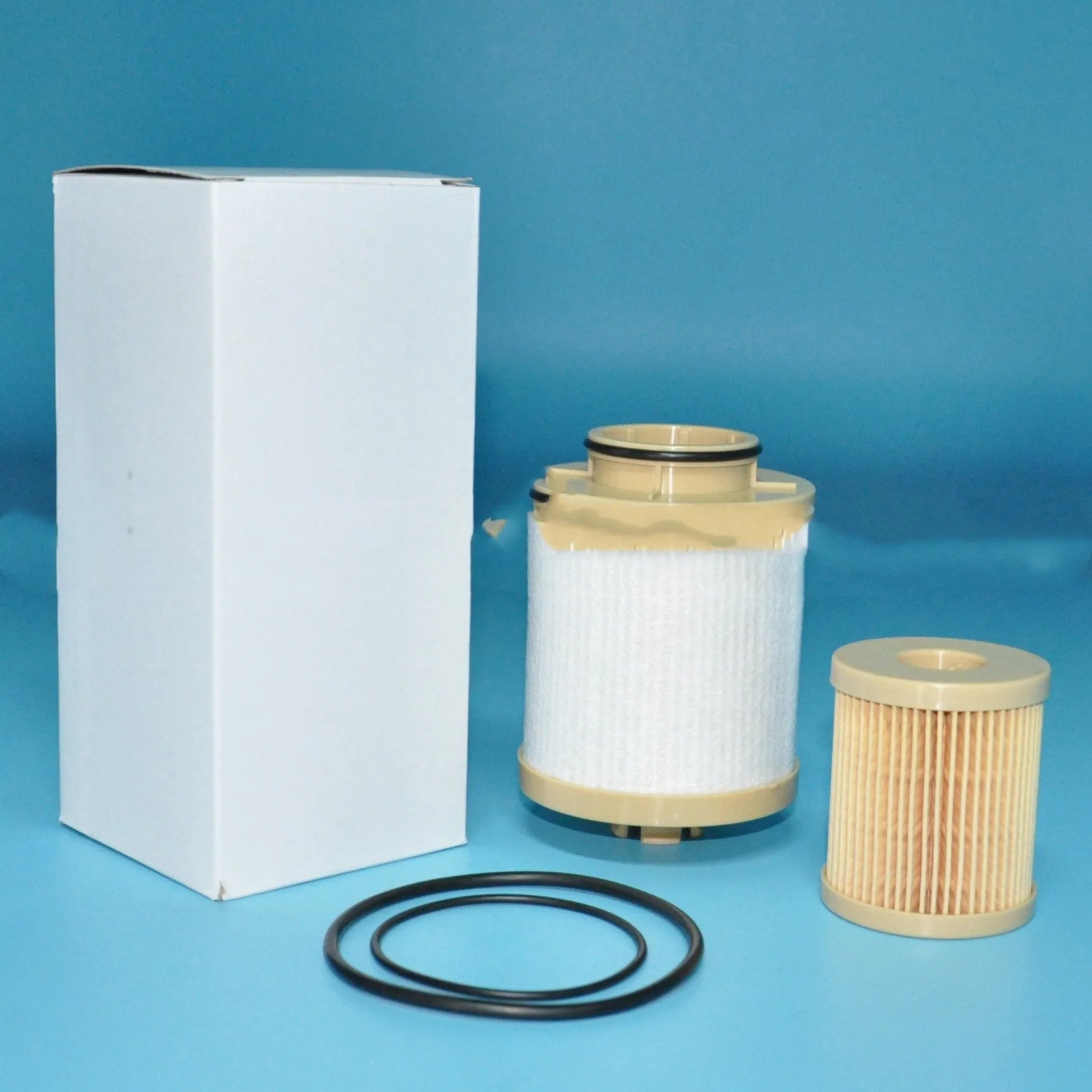 FD4616 diesel fuel filter for Ford trucks, 106mm height, 84mm diameter, compatible with 6.0L engines