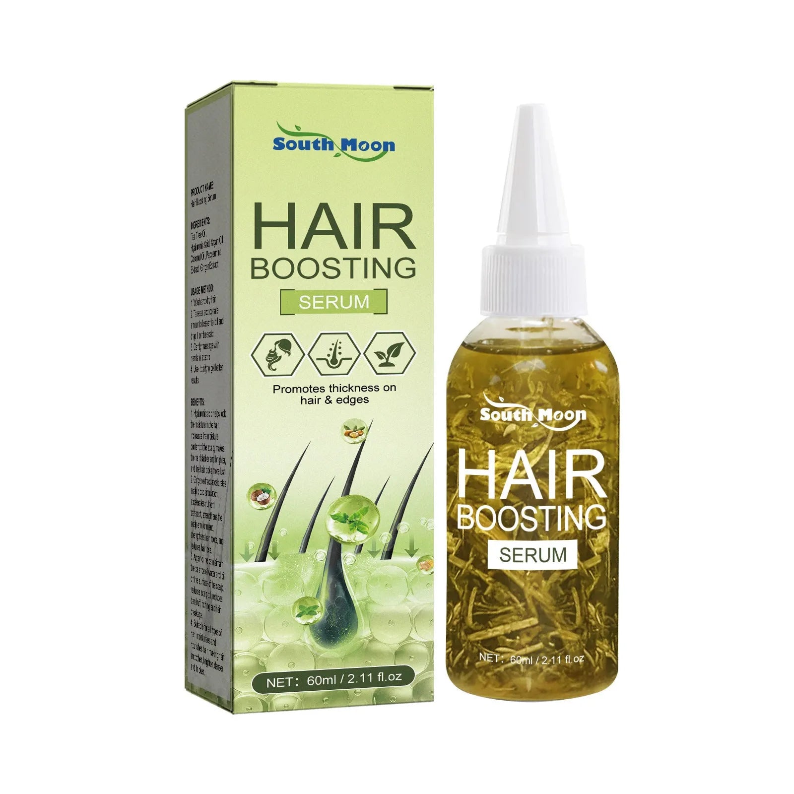 60ml bottle of hair care anti-fall repair essential oil for dry ends and brittle hair