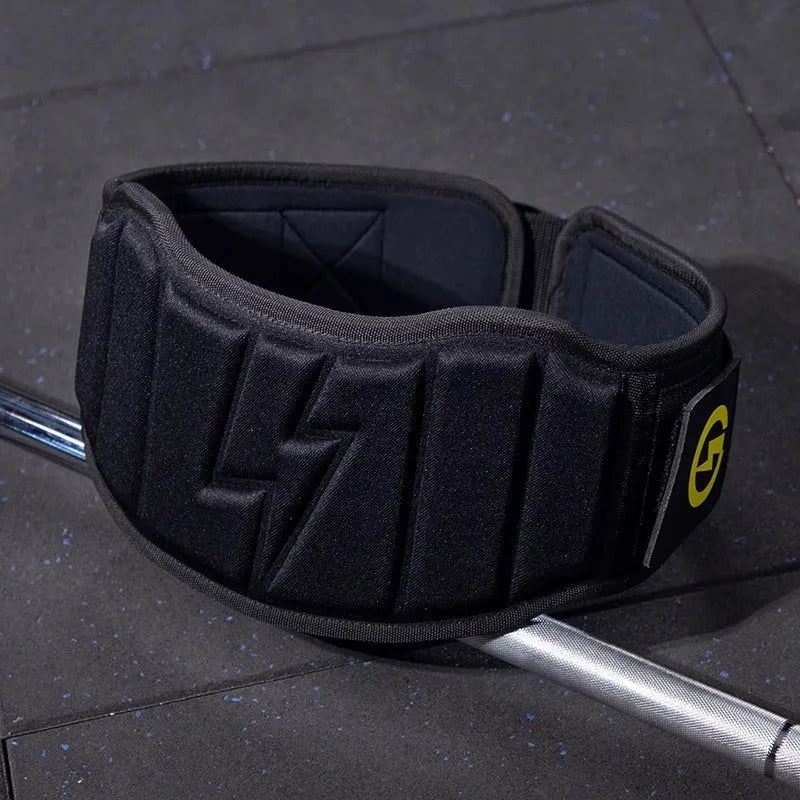 Abdominal exercising band for lumbar support during weightlifting, available in multiple colours and sizes