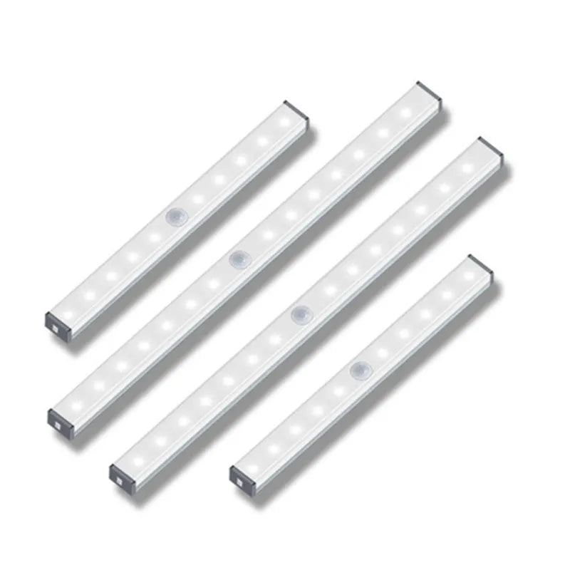 LED human body induction magnetic closet light with aluminium shell and USB charging port