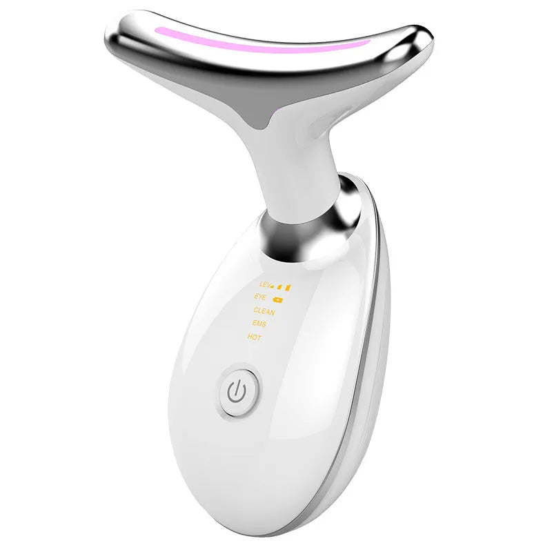 EMS thermal neck lifting massager with LED lights and microcurrent technology for skin tightening
