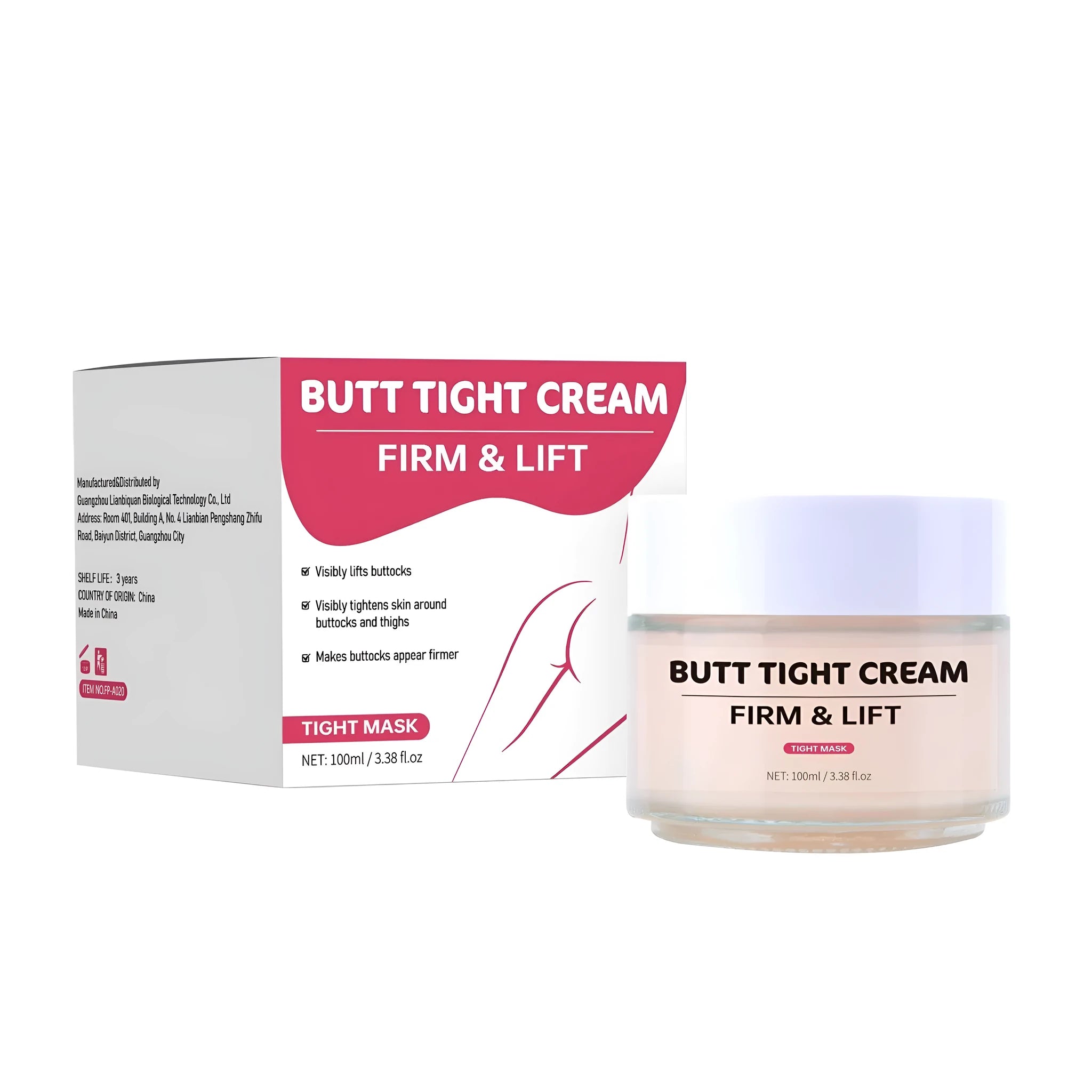 100ml hip tightening cream tube for nourishing and firming hip and thigh area