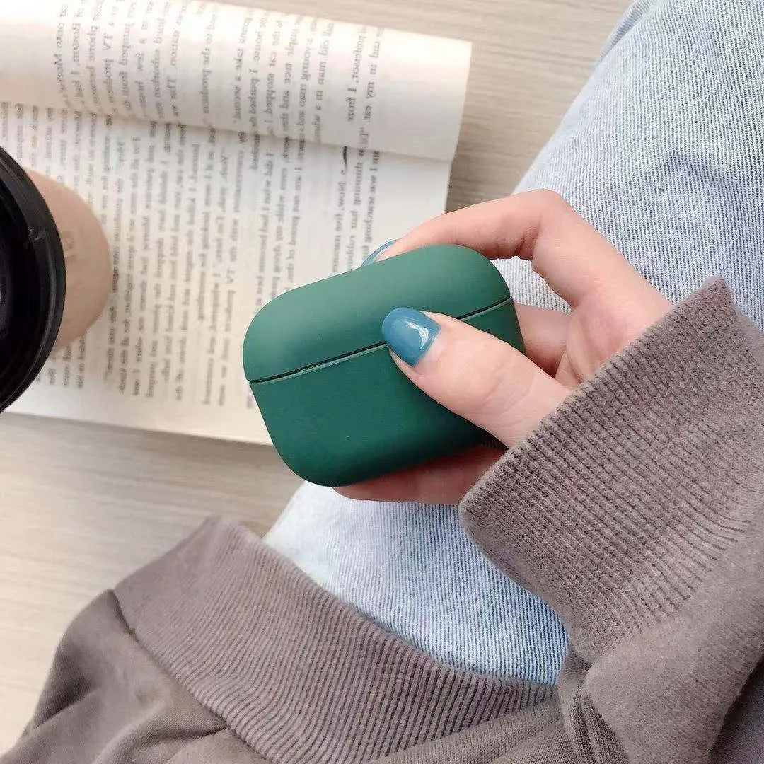 AirPods Pro protective case in multiple colours showing durable plastic construction