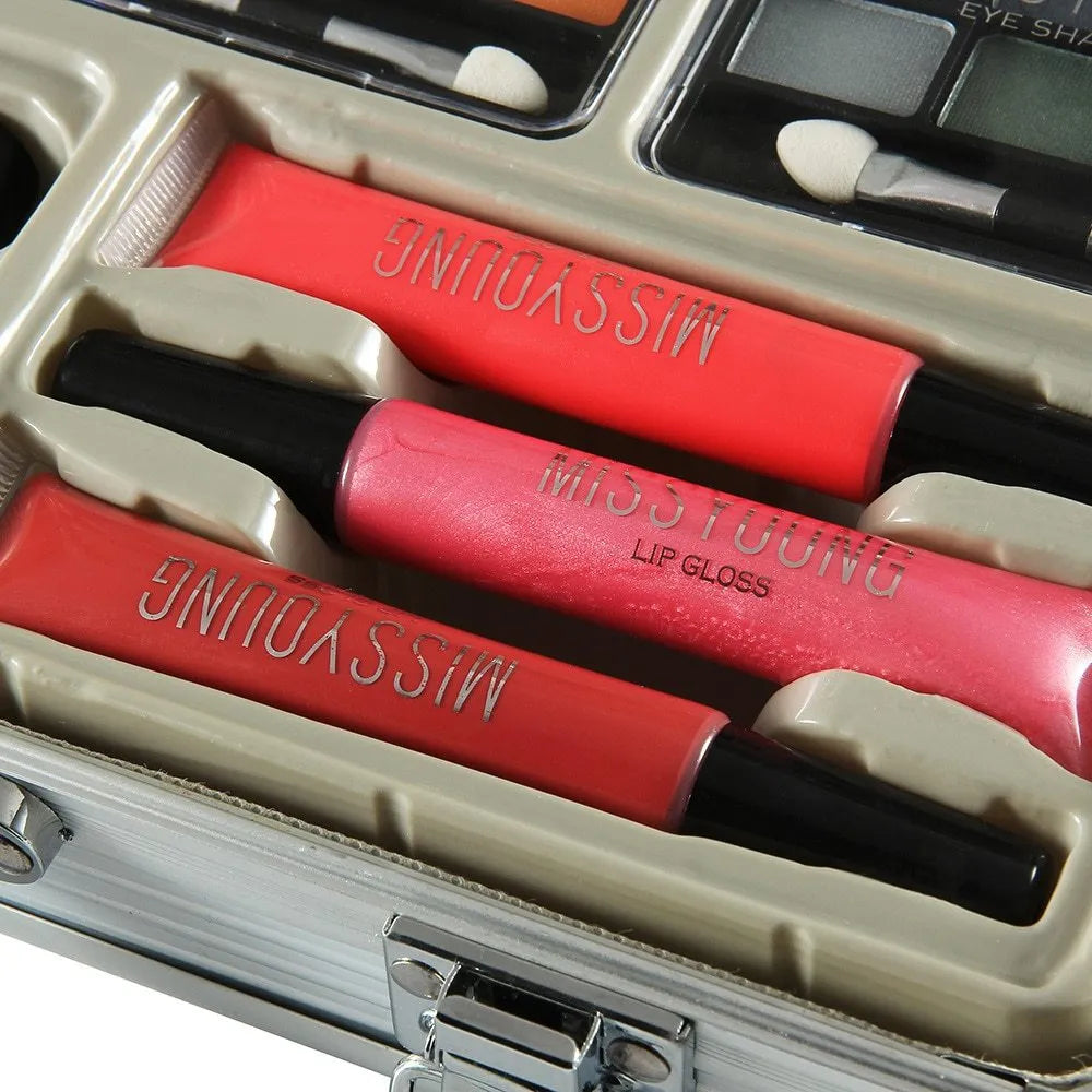 MC1159 makeup set with eight natural colours, including lipstick, nail polish, eye shadow and foundation
