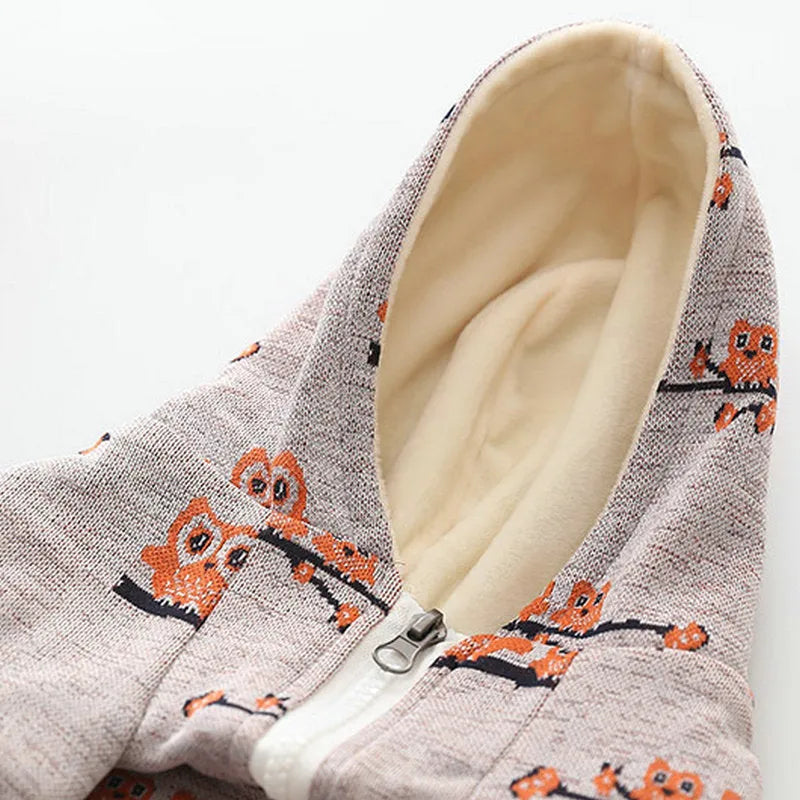 Blue dog sweater coat with zipper front closure in casual cotton pet clothing style