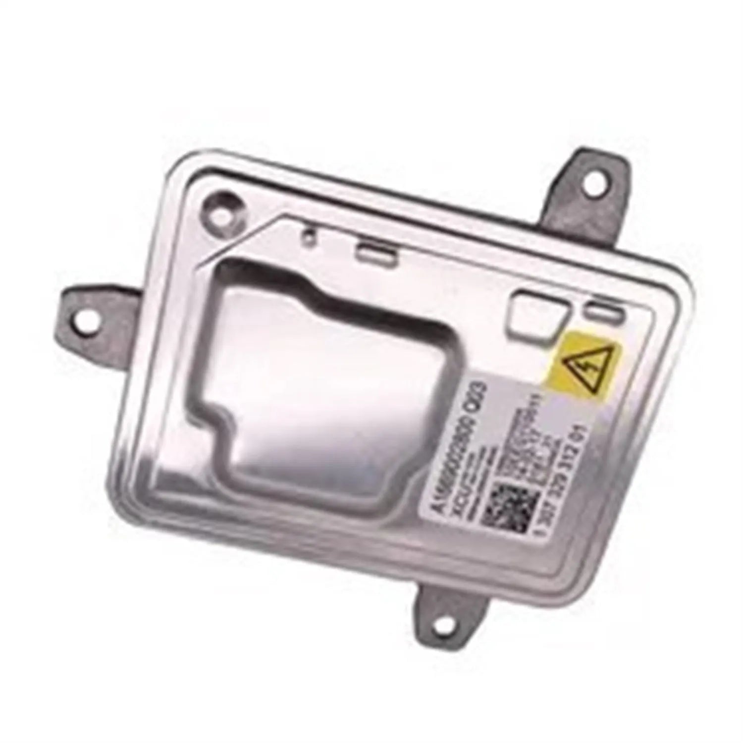 Metal headlight ballast unit measuring 14cm by 11cm by 4.5cm with stabiliser for vehicle headlamps