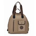 Outdoor backpack showing 48cm height with sandwich pocket compartment and medium hardness nylon construction