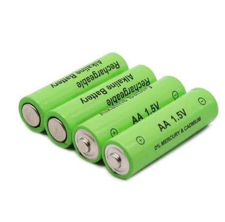 AA rechargeable battery with 3000mAh capacity showing standard dimensions and industrial grade construction
