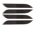 Carbon fibre door handle patches for Tesla Model S, set of four with adhesive backing for scratch protection