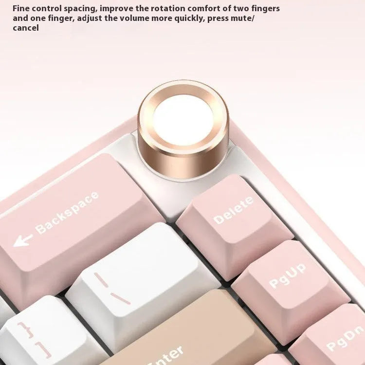 White RGB mechanical keyboard with wireless Bluetooth connectivity and backlit keys