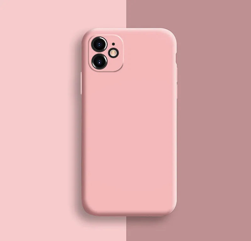 Silicone phone case for Apple iPhone 11 Pro Max shown in Begonia colour