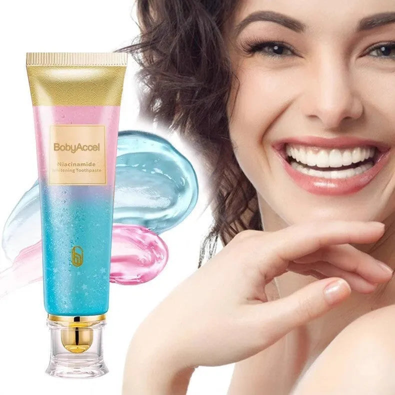 Nicotinamide whitening toothpaste tube with 100g content for adult oral care