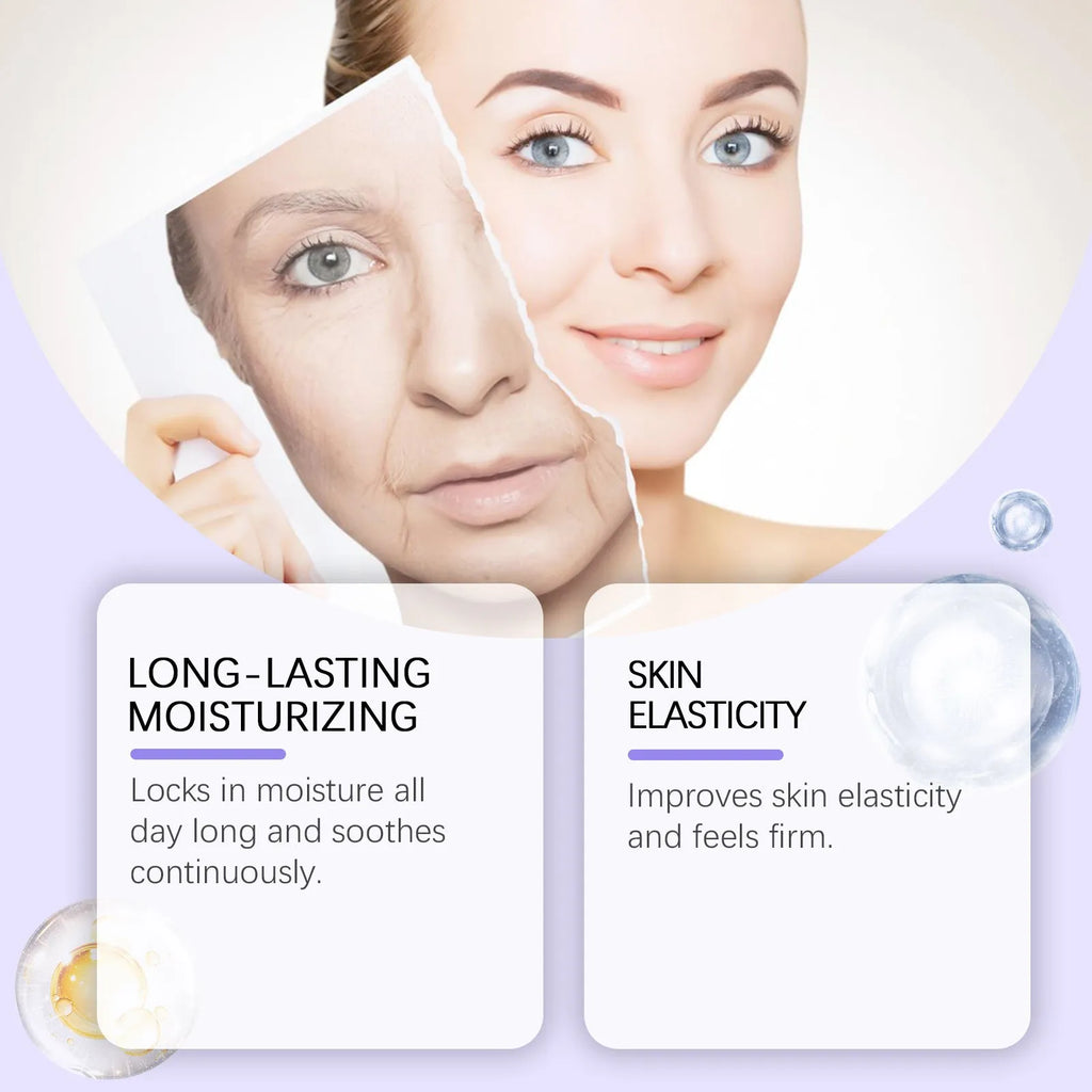 30g daily neck cream container with retinol and ceramide ingredients