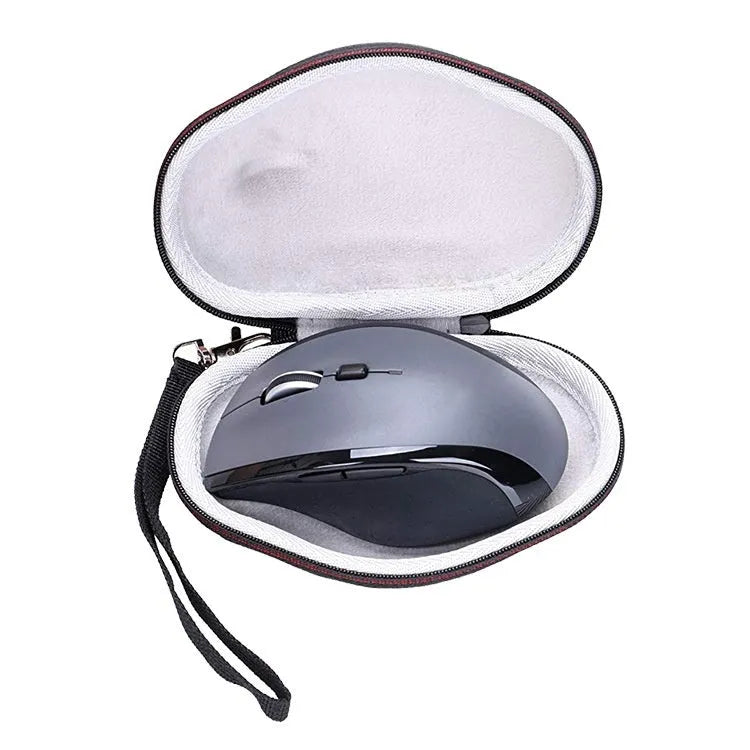 Black and grey Logitech M720 mouse protective case with shockproof nylon exterior and EVA interior
