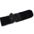 Black neoprene elastic waist belt with invisible pocket, 96cm x 15cm, for outdoor sports and left or right hand use