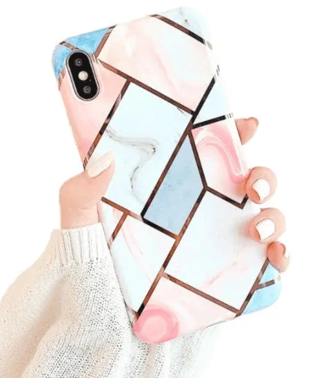 Silicone gel protective case for iPhone in Style C, shown fitted to a phone.