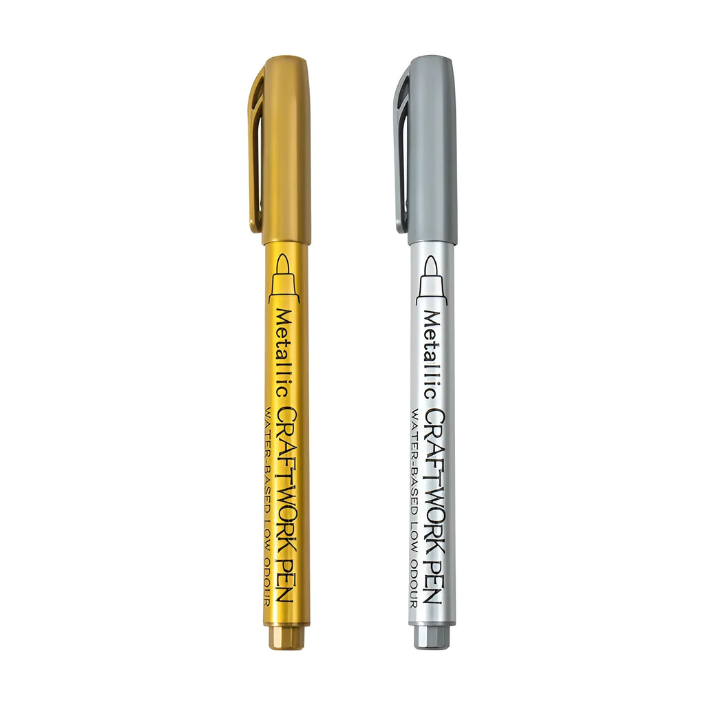 Metal paint pen for packaging with gold and silver ink options