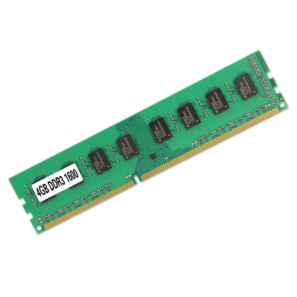 4GB DDR3 1600 desktop memory module with 240-pin DIMM design