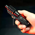 Azu magnetic metal push card toy in black or silver, made from metal for sensory and fidget use