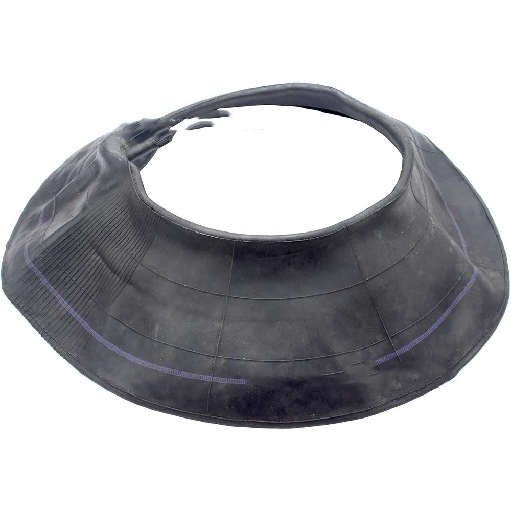 Set of two black 16x8.00-7 inner tubes with TR13 straight valve stems and four dust caps