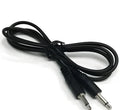 3.5 mm audio extender cable, one metre long, with male plug and female socket