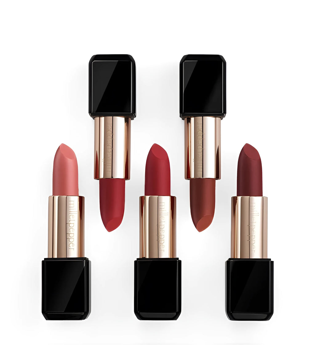Matte lipstick 3.2g in shades 01 H, 02, 03, and 04, moisturising and waterproof for adult women