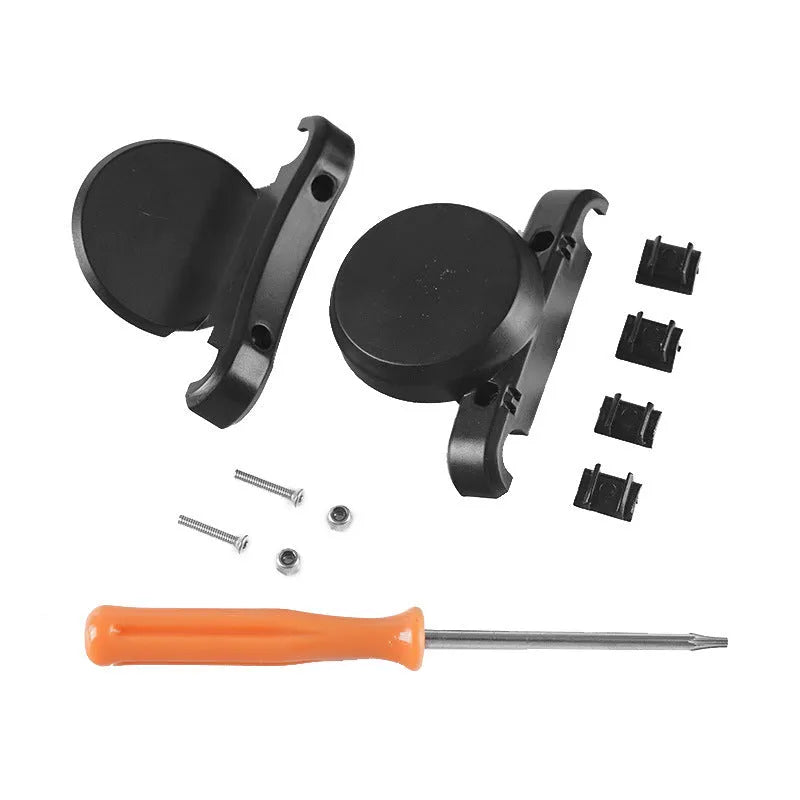 Matte black ABS bicycle tracker bracket with anti-theft bolts for seat post mounting