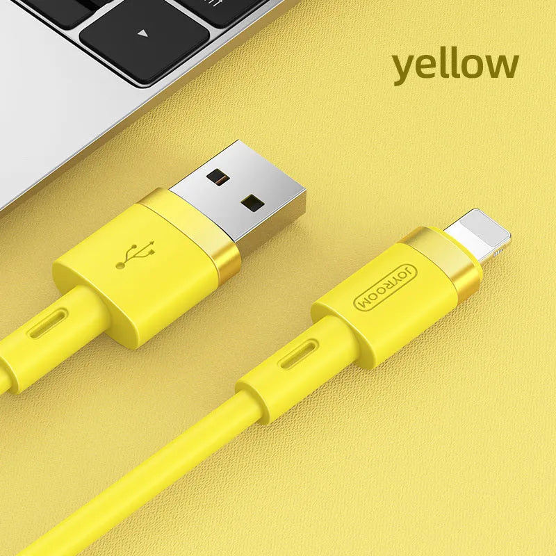 Type-C data cable with straight head and 1.2m length in multiple colour options
