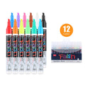 Electronic fluorescent plate highlighter with 6mm tip, pressure valve design, and erasable ink for 300-metre drawing on boards