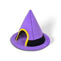 Purple Halloween witch hat shaped cat nest measuring 60x45cm with cloth construction