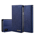PU leather flip phone case with card slots for Apple iPhone in multiple colour options
