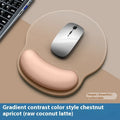 Gradient Girl silicone mouse mat with wristband in Mint Green colour, dimensions 220mm by 250mm