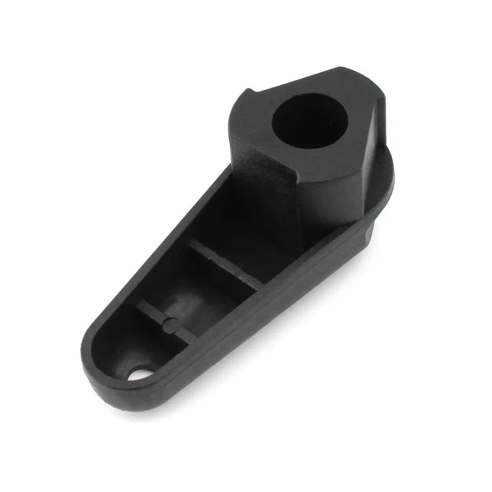 Black nylon quick-release wrench for BMW motorcycle oil filler cap removal.