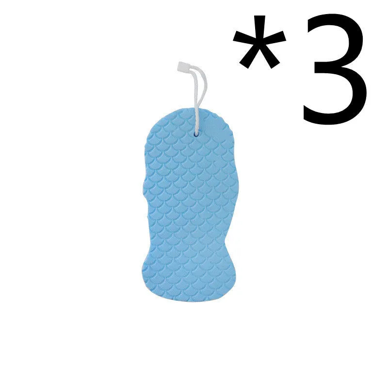 3D fish scale pattern bath sponge exfoliating ball in assorted colours