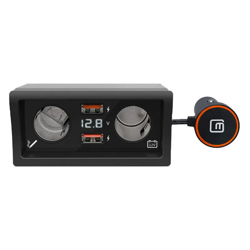 Lavida car charger with QC3.0 fast charging technology inserted in vehicle 12V socket