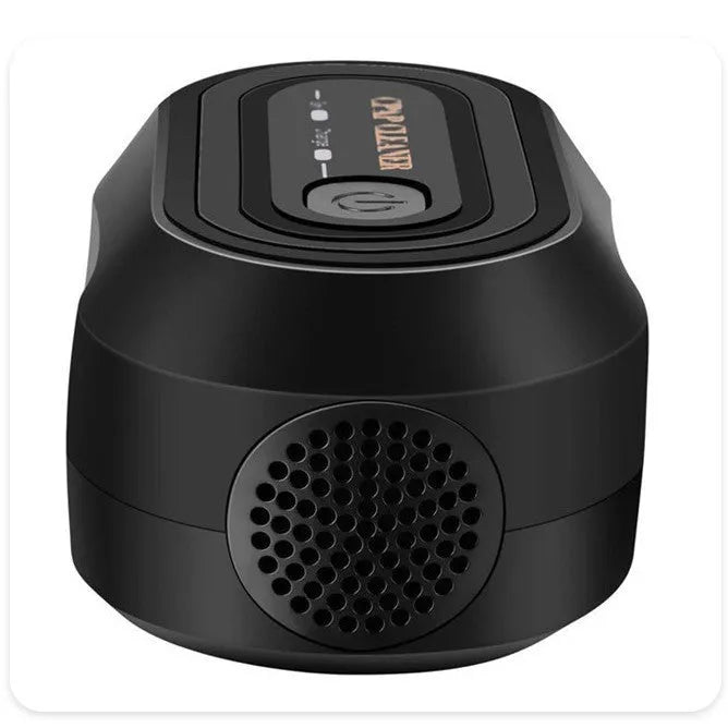 Black desktop ozone respiratory disinfection machine for household ventilator sterilisation with USB power and data cable