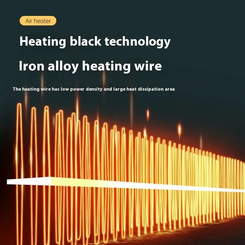 White compact electric heater with adjustable power settings for small rooms under 10 square metres