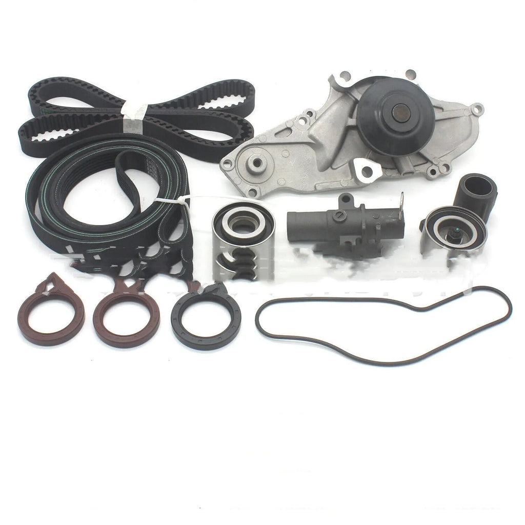 Metal belt and water pump assembly components measuring 28cm length, 18cm width, 16cm height