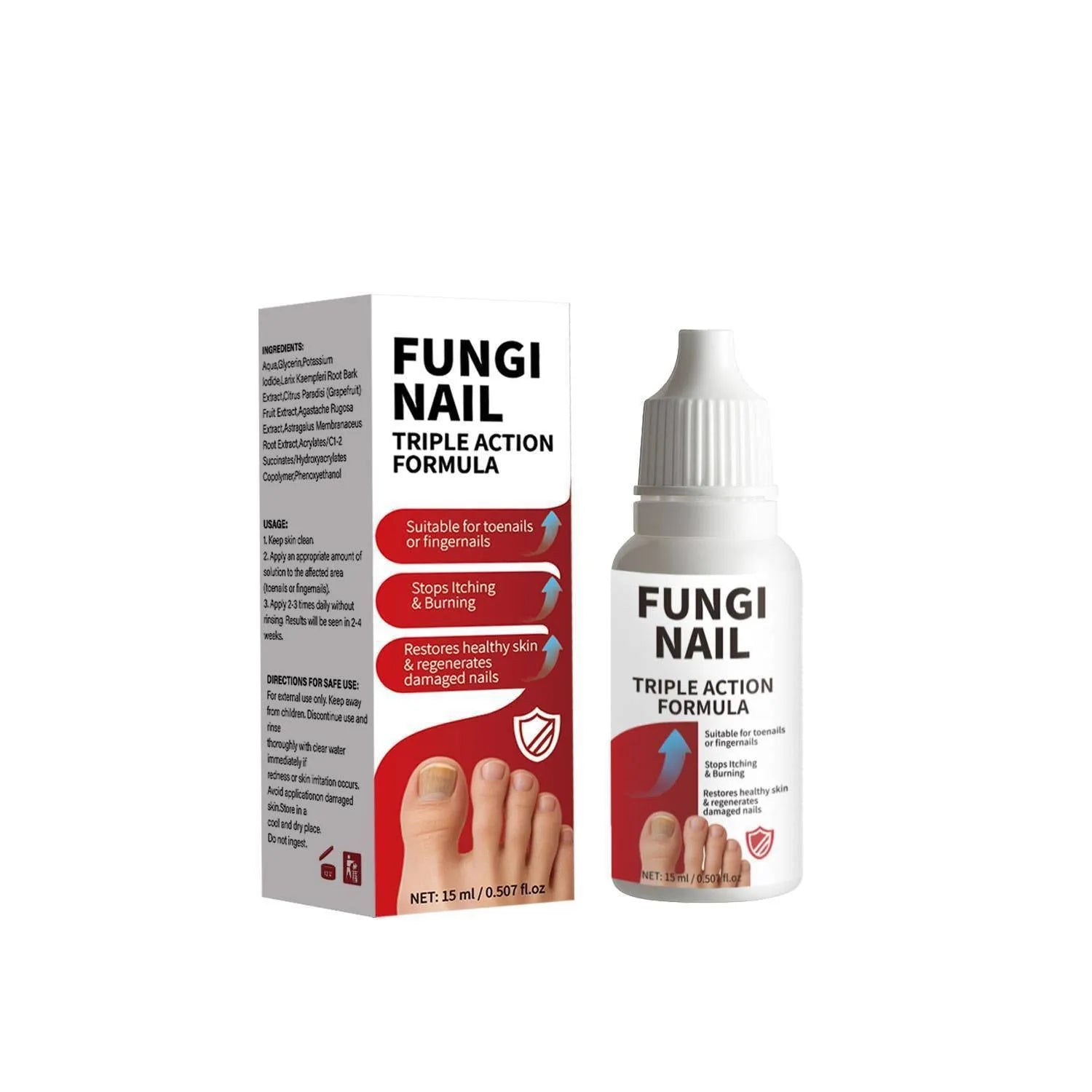 15ml bottle of anti-fungal nail repair solution with specification FP-A072 for fungal infection treatment