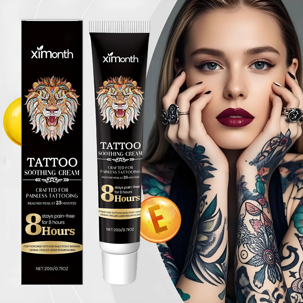 20g tattoo soothing neck cream container with botanical ingredients for gentle neck cleaning