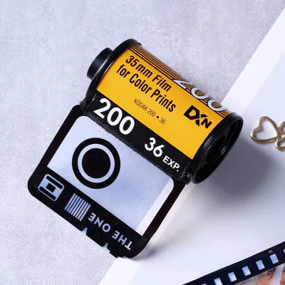 Memory colour film album in wooden box with tote bag and gifts for photo storage
