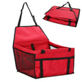 Waterproof dog carrier seat in black, size 40x30x25cm, made of 600D Oxford cloth with PVC coating