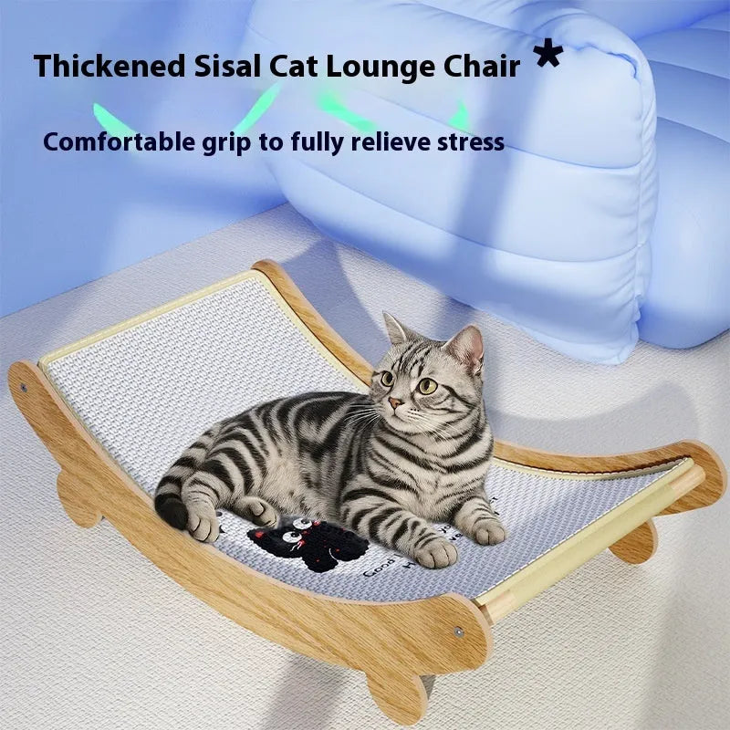 U-shaped sisal cat scratch board nest in wear-resistant non-chip construction